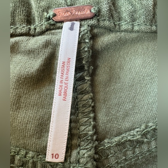 Free People - High Time Velvet Cropped Kick Flare Pants Women’s Size 10 (NWOT) - Picture 9 of 13